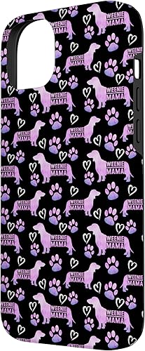 Miniatura 2 de iPhone 14 Plus Dachshund Mom Weenie Mama Weiner Dog Pink - Estuche de regalo para mujer