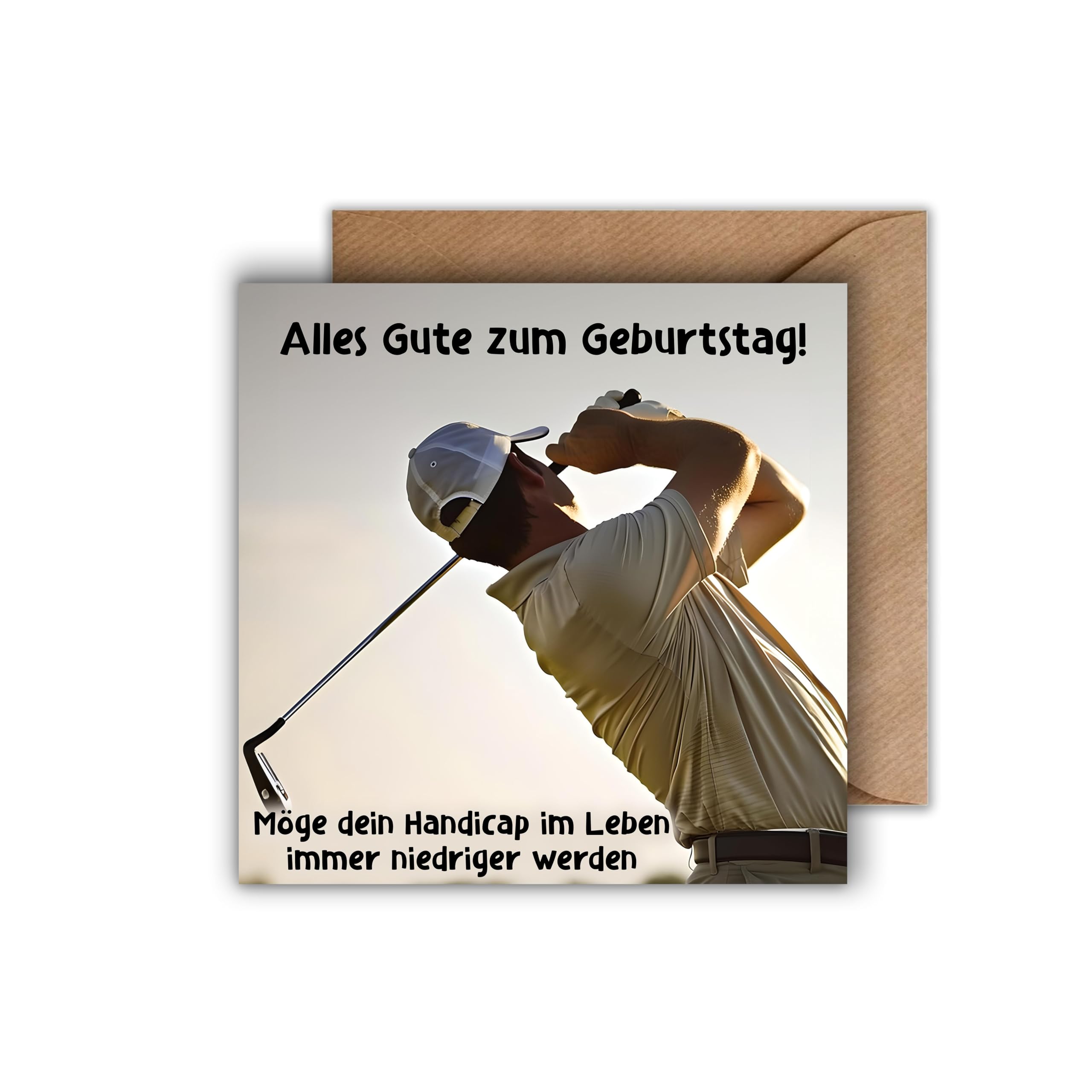 Karto Golf-Geburtstagskarte – Lustige Karte Für Golfer, 14 X 21 Cm, Für Ehemann, Vater, Bruder, Freund, Mit Spruch „Tee-rific“