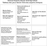 Vista 9 de Amsler - Rejilla ocular con parte trasera magnética, herramienta de detección diaria de visión para pacientes con degeneración macular y glaucoma