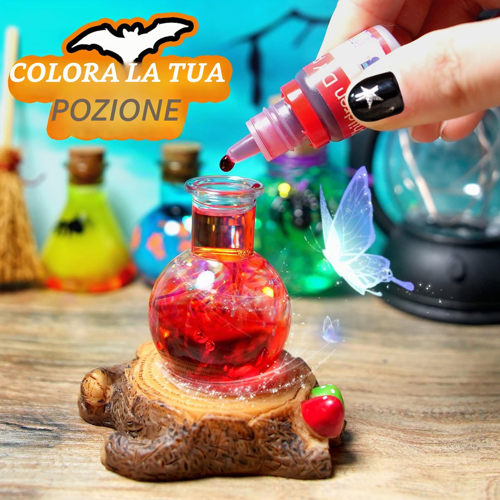 LDomet Kit artigianale per bambini, Kit di pozioni magiche per bambini - Mescolare 20 bottiglie di pozione strega bagliore, Natale regali di compleanno per ragazze ragazzi 6 7 8 9 10+