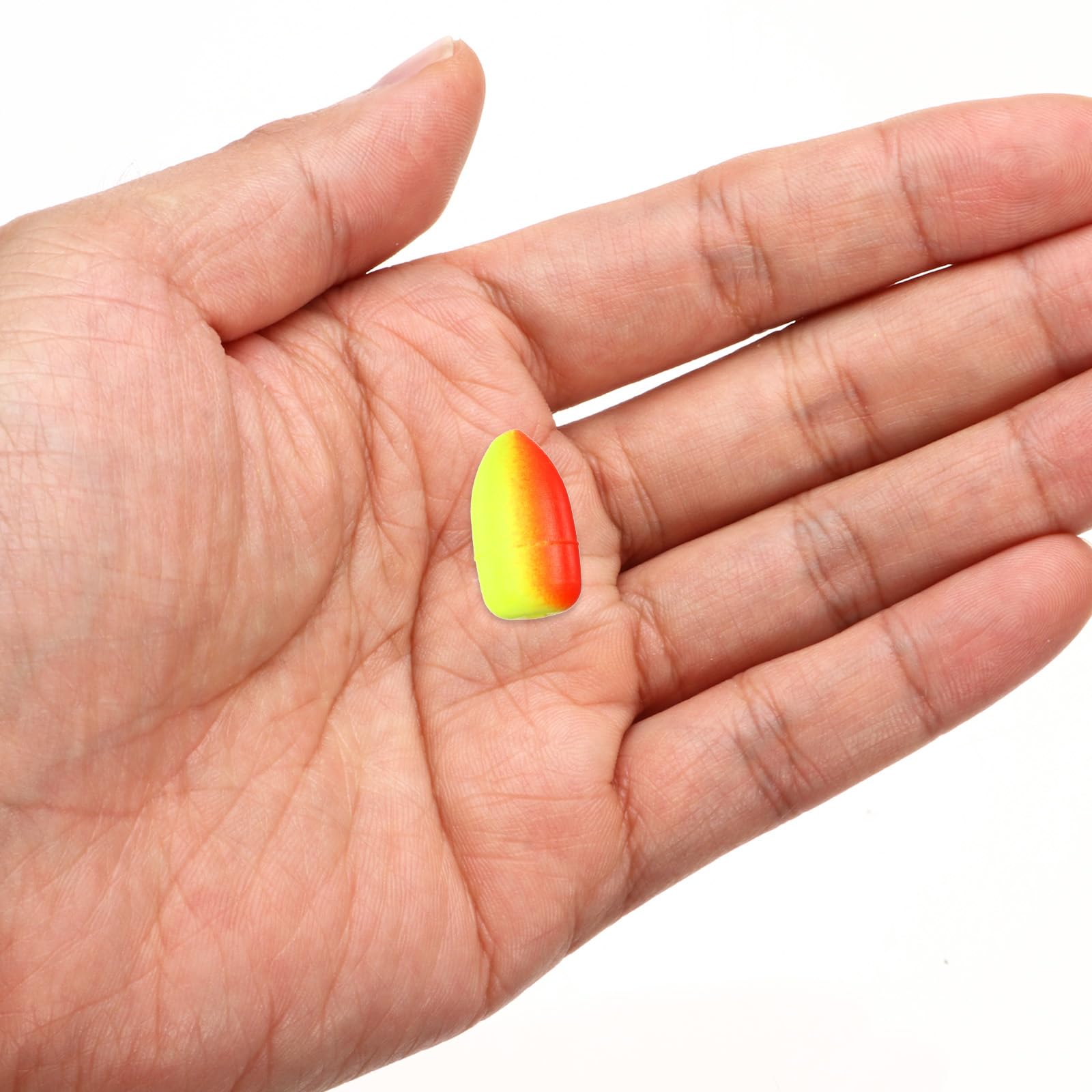 PATIKIL Fishing Foam Floats 0.7 Inch, 30Pcs Oval Snell Floats Fly Fishing Strike Indicator for Pompano Rig Trout Catfish Walleye, Red Yellow - Image 4