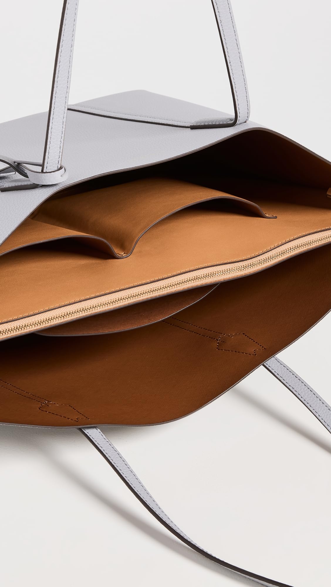 Tory Burch Women's New Ivory Triple Compartment Perry Leather Tote Handbag