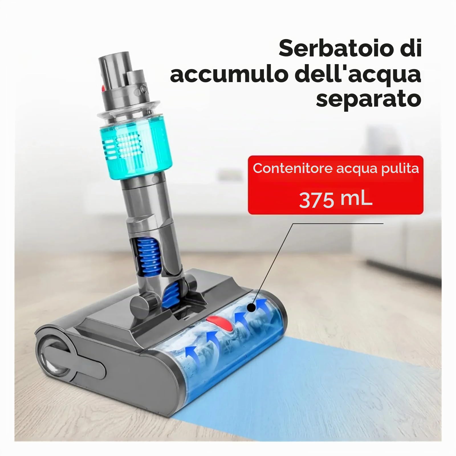 Spazzola For Pavimenti In Velluto Morbido E Leggero, Compatibile Con Dyson, V7 V8 V10 V11 V15, Lavapavimenti, Lavapavimenti, Aspirapolvere