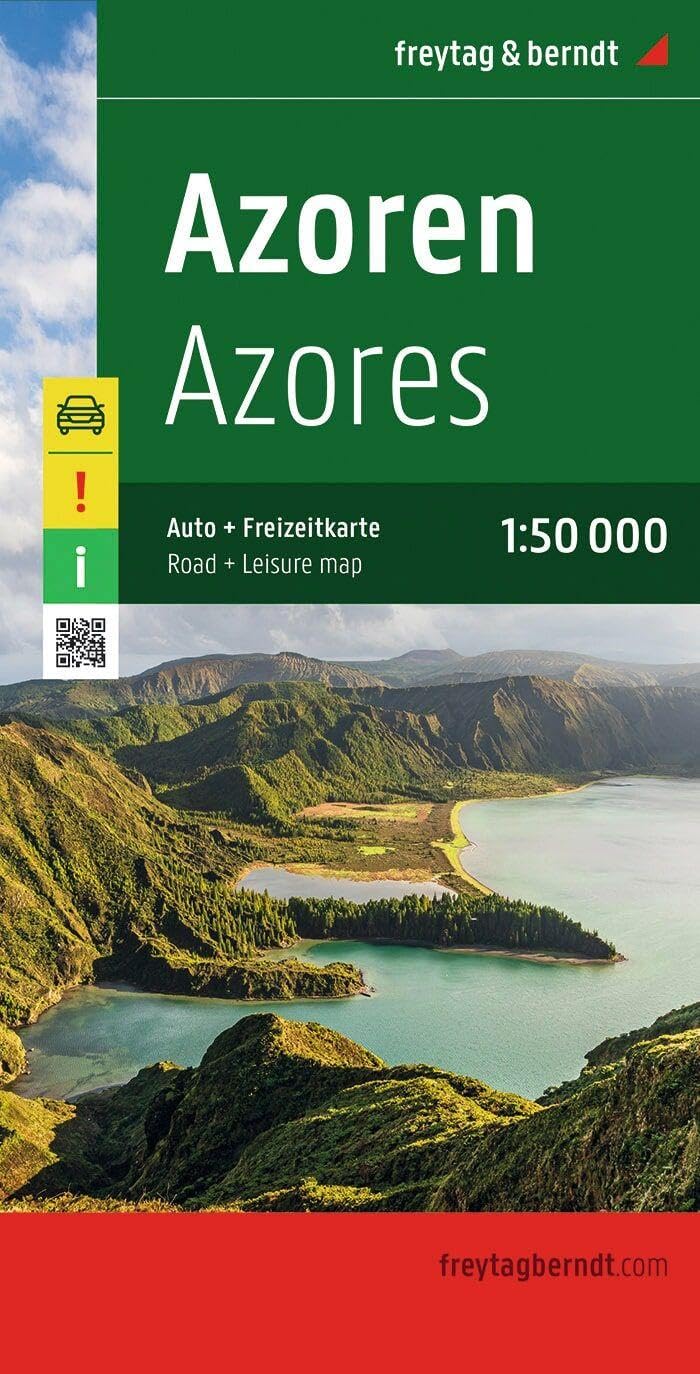 Azores f&b r/v (+r): Toeristische wegenkaart 1:50 000