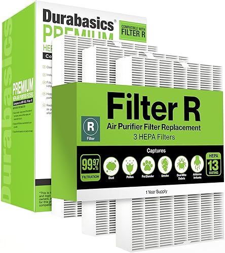 Miniatura 9 de Durabasics Paquete de 6 filtros HEPA compatibles con filtros de repuesto para purificador de aire Honeywell, repuesto para filtro Honeywell R