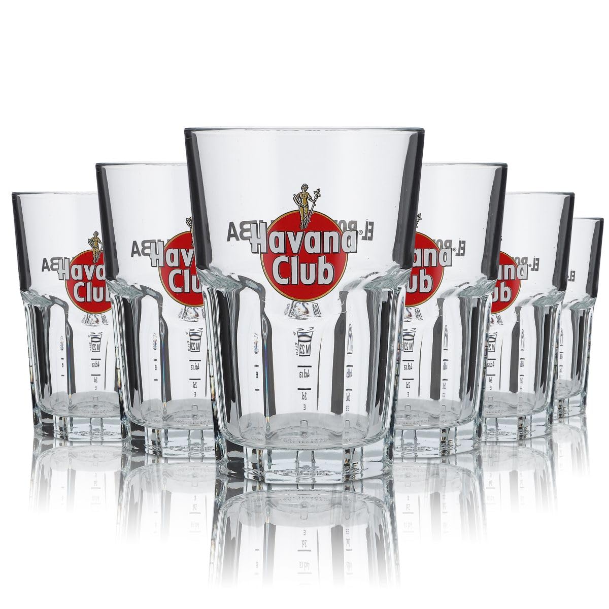 Lot de 6 verres à rhum Havana Club exclusifs pour long drink, bar, cocktail, fête