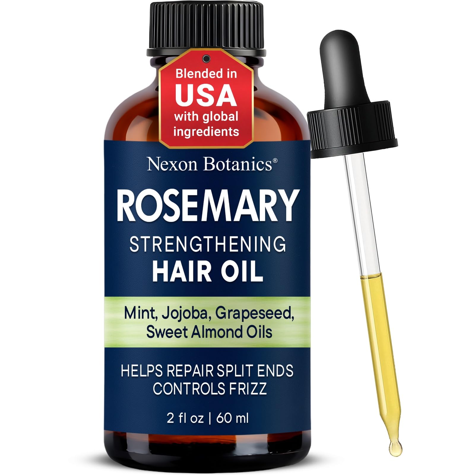 Rosemary Oil for Hair Growth 2 fl oz - Lightweight Scalp Oil for Dry Scalp Rosemary 2 Fl Oz (Pack of 1)