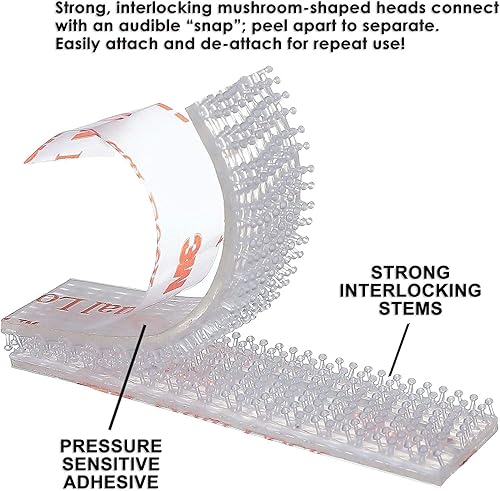 Miniatura 2 de 3M EZ PassI-PassSunPassFastlane Tiras de montaje adhesivas de doble bloqueo 4 tiras cada 1-12 pulgadas transparentes
