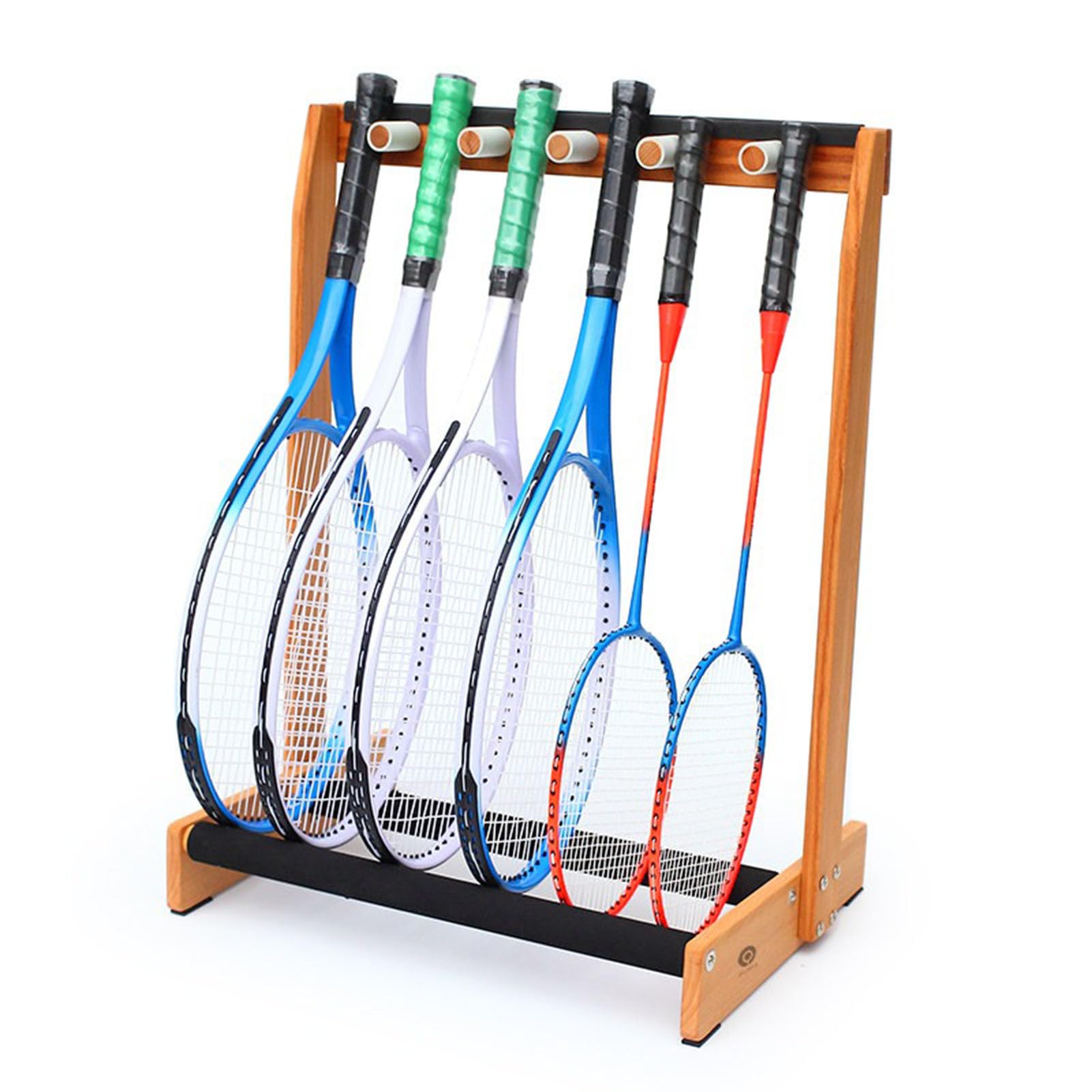 Rack di stoccaggio racchetta da tennis resistente con spugna di protezione | Racchetta Da Tennis Titolare Badminton Storage Organizer Holder，garage Attrezzature Sportive Organizzatore，per La Scuola Club