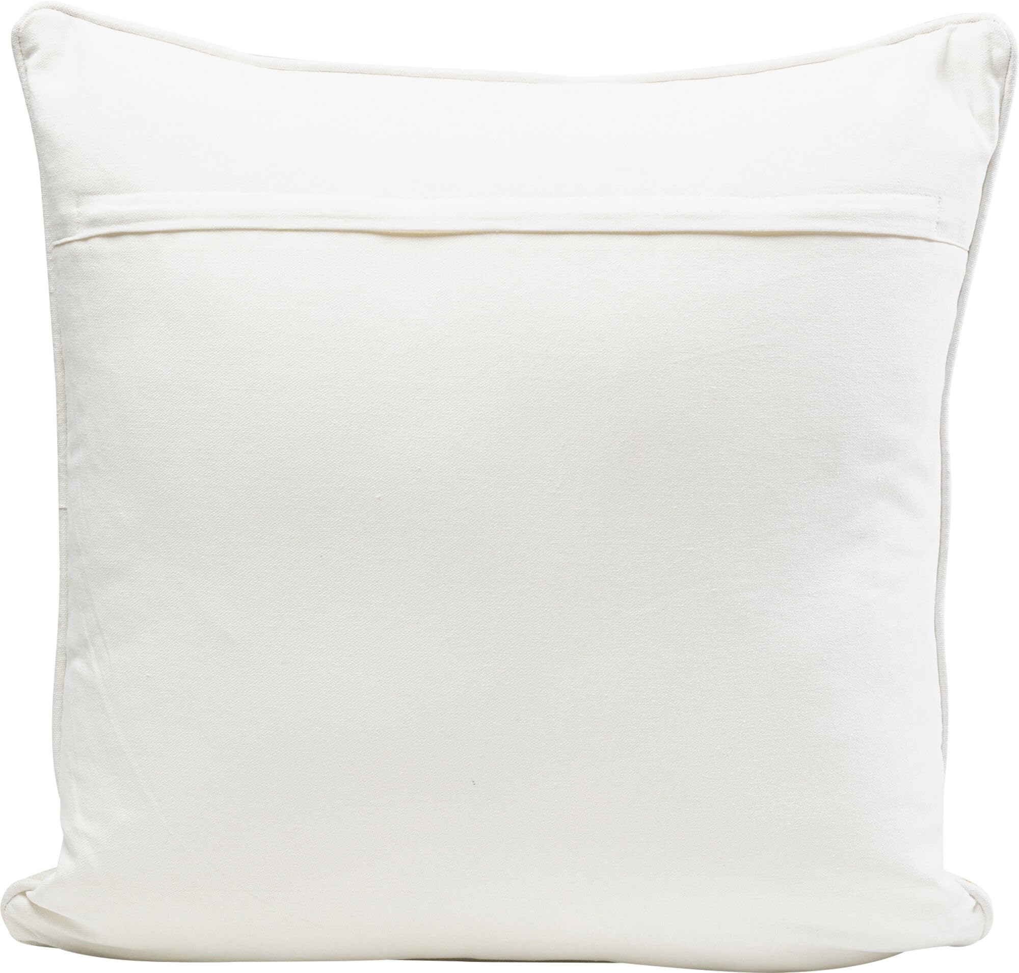 Kare Cuscino di design Catena Circle, bianco/giallo, sfoderabile con chiusura lampo, con imbottitura, motivo geometrico, intrecciato, cuscino decorativo, accessorio per la casa, 50 x 50 cm (altezza x