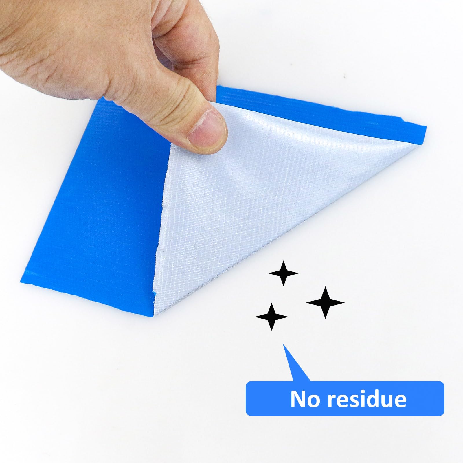 BOMEI PACK Cinta adhesiva de tela azul de 150 mm x 50 m, reforzada, resistente al agua, cinta adhesiva resistente para fijar reparaciones, cajas de etiquetado de manualidades, sellado y flejes para