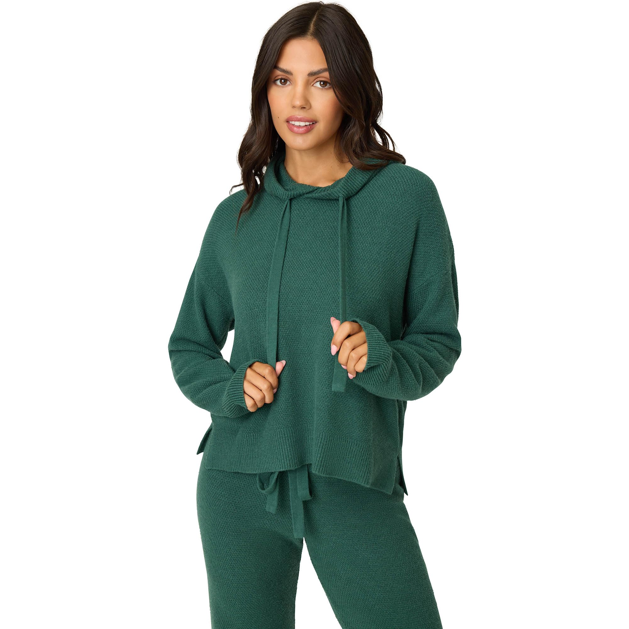 PJ Salvage womens Sweater Weather Pullover Textured Knit Hoodie