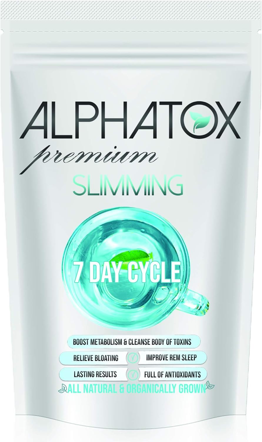 Alphatox Premium Slim Tea, All Natural, Vegan, Laxative