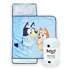 Jay Franco Kids Nap Mat with Embedded Pillow Blanket Soft 46x20 Microfiber Sleeping Bag with Name Tag Handle