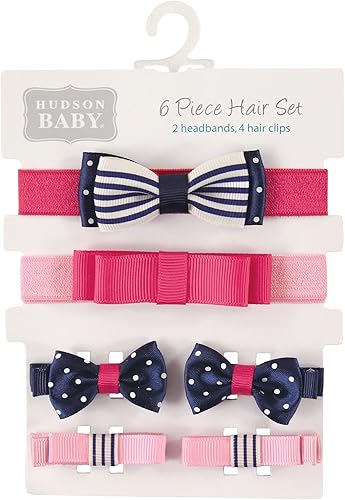 Vista 11 de Hudson Baby Cotton and Synthetic Headbands, Size 0-24 Months