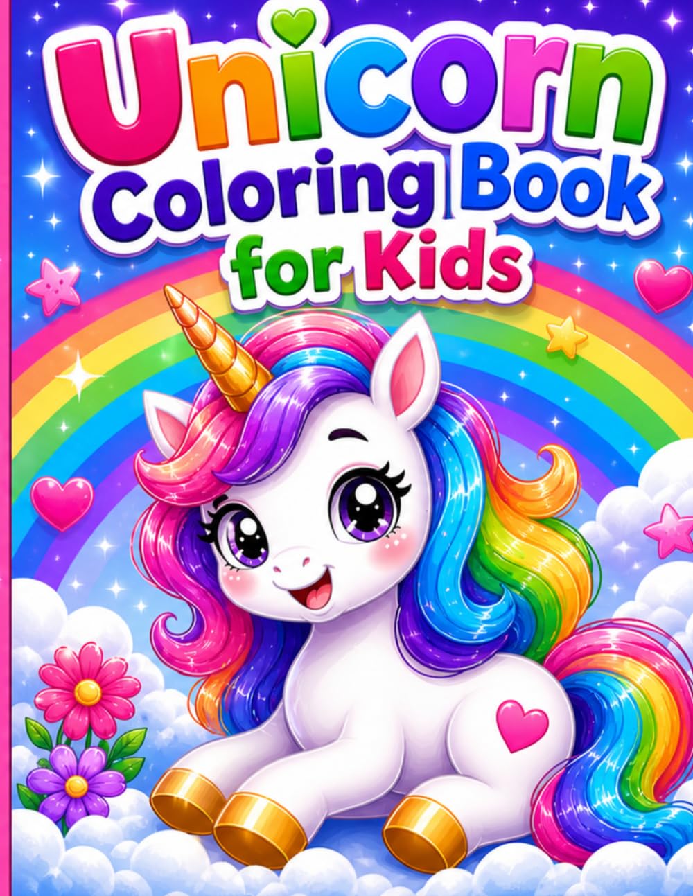 Unicorn Coloring Book for Kids Ages 4–8 Cute Magical Unicorns, Rainbows & Fantasy Fun Coloring Pages.: A Dreamy Coloring Adventure Full of Magic & Joy ... for Unicorn Lovers — Relaxing & Creative Fun