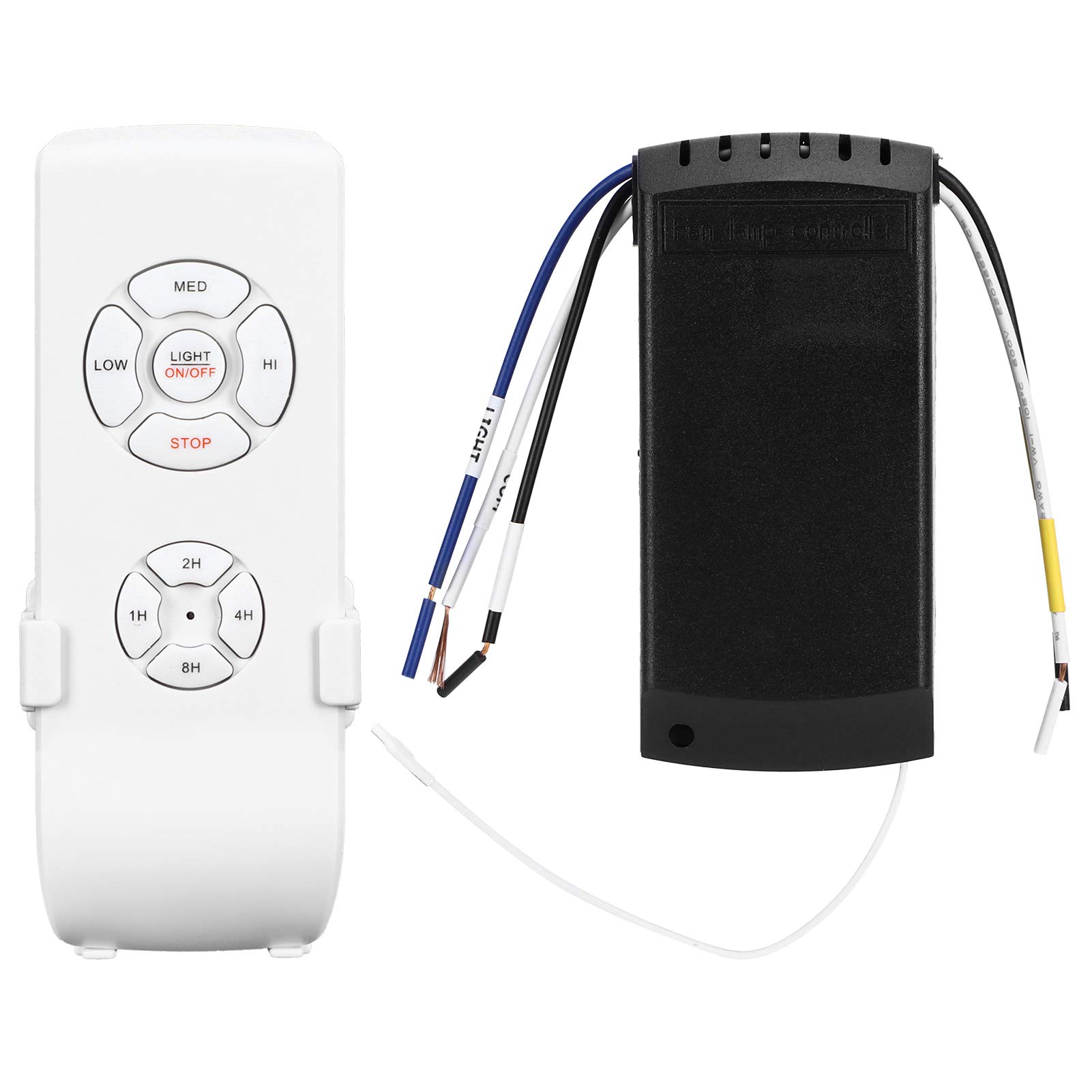 POMK Universal Remote Control, Streamlined Design Remote Control Kit, 3-Speed Switch for Ceiling Fan Light Ceiling Fan Accessory