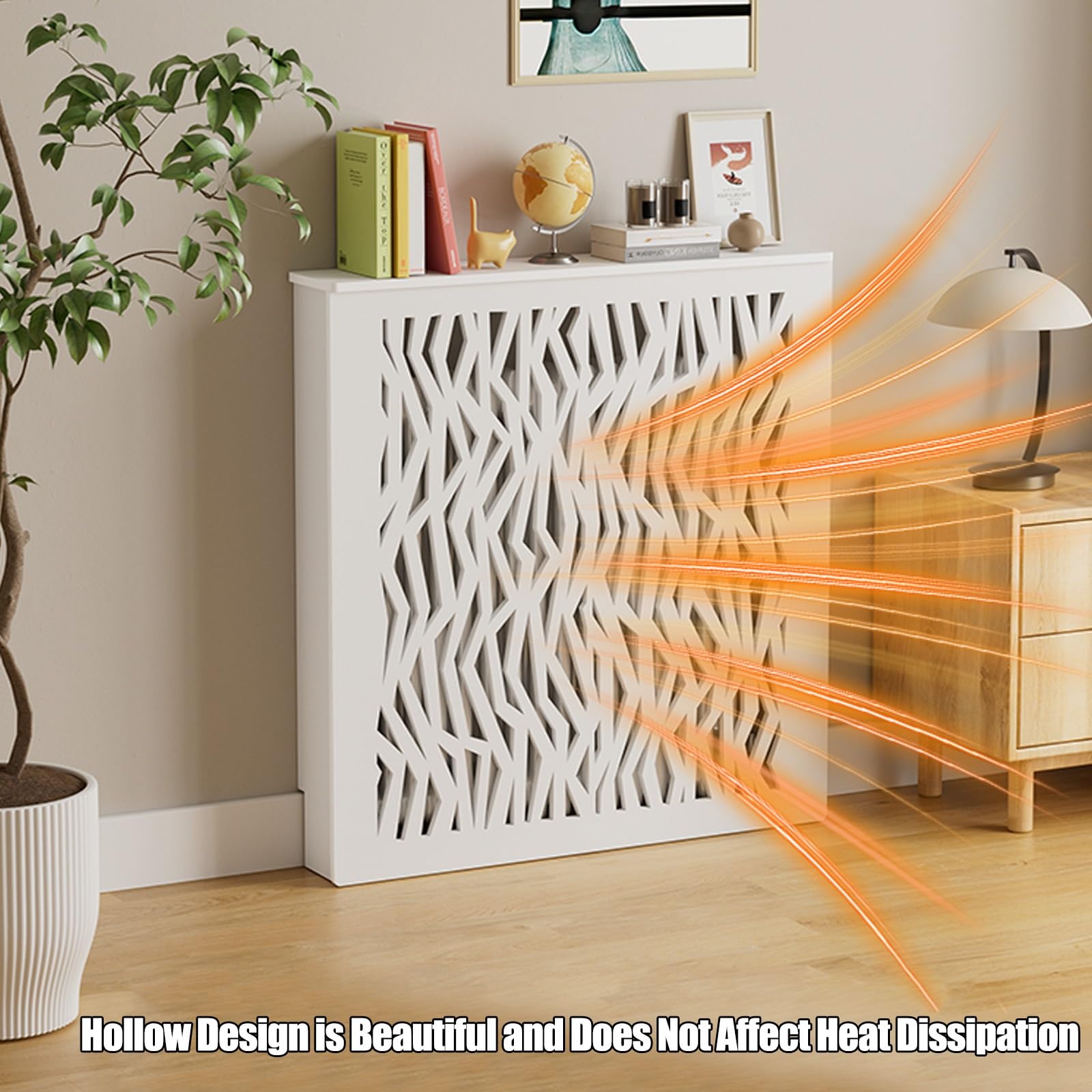Generico Copertura Moderna per radiatore a Vapore, Elegante mensola per mobiletto riscaldante per casa, Bagno e Soggiorno, mobiletto da Pavimento (70x80x15 cm / 27,6x31,5x5,9 Pollici)