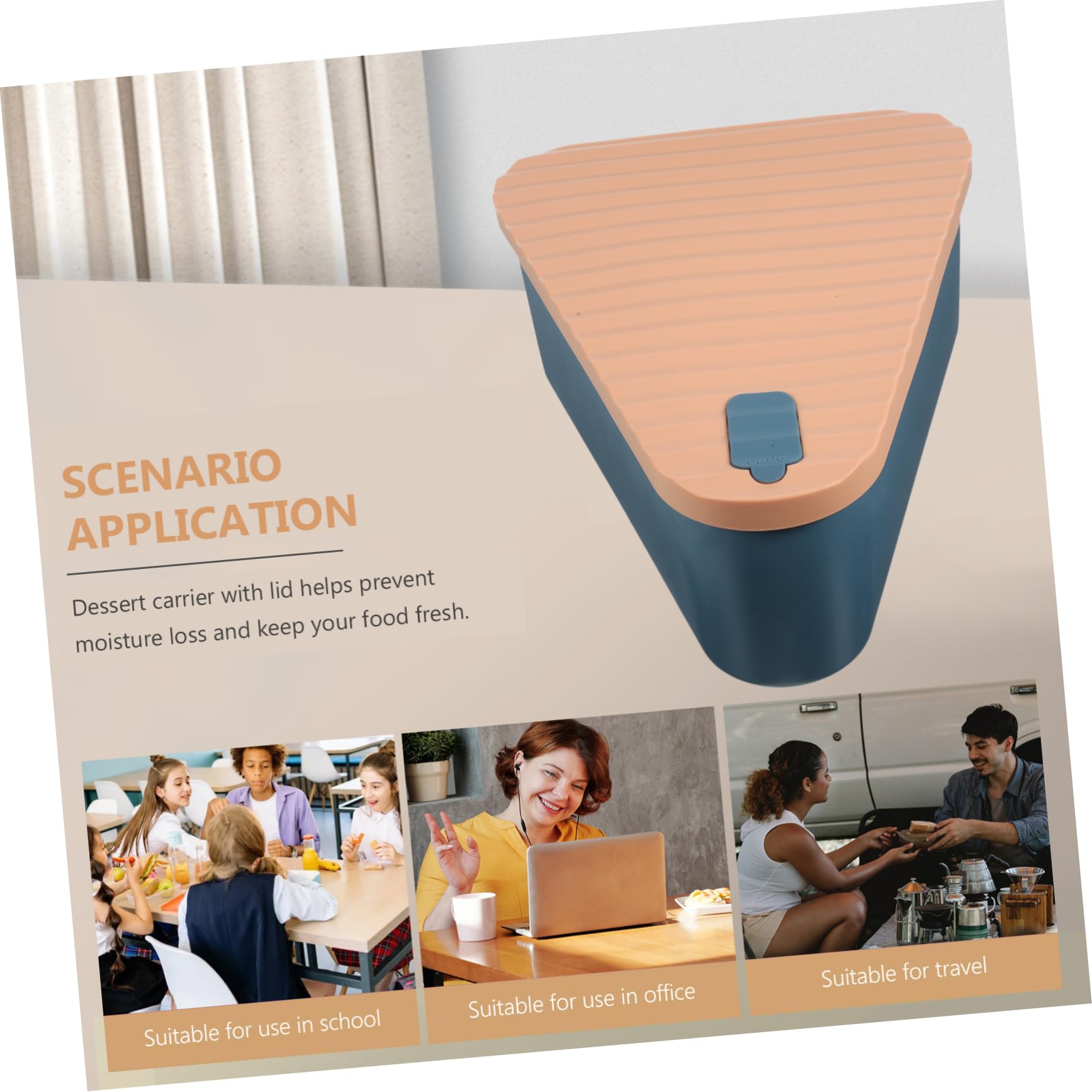 COLLBATH Caja de Almacenamiento de Silicona Reutilizable para Pizza y Cupcakes, Conserva la Frescura, Fácil de Limpiar, Adecuado para Cocinas y Cafeterías