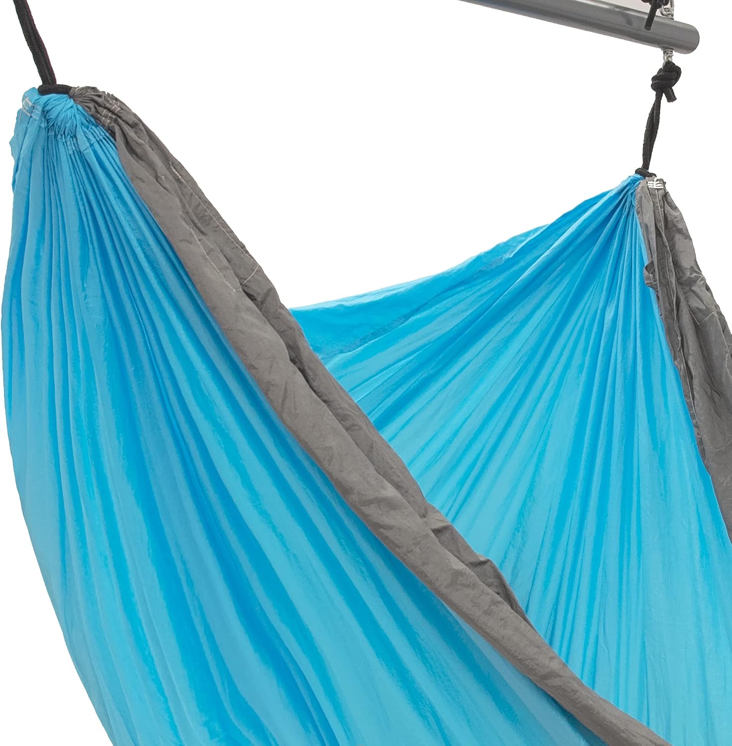 Vivere Nylon Parachute Hammock Chair - Includes Hanging Strap and Pockets - 300 lb Weight Capacity