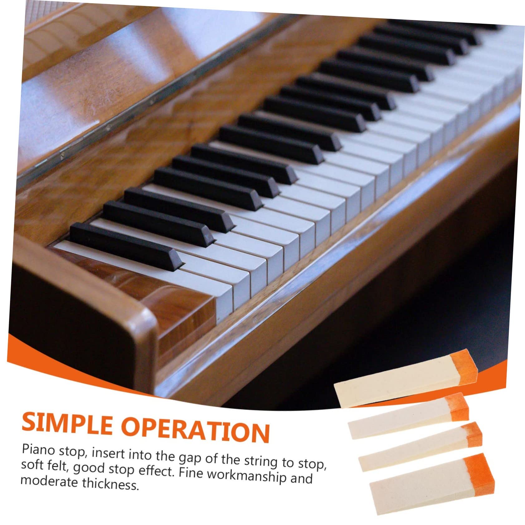 Healeved 16stücke Piano Mute Wedge Dämpfer Aus Wollfilz Professionelles Stimmwerkzeug Für Klavier Mit Optimaler Klangunterdrückung Für Pianisten Und Klavierstimmer