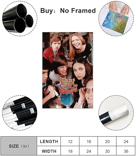 Miniatura 2 de Póster en lienzo con texto en inglés "That '70s Show Sitcom 11", pinturas para decoración de sala de estar, dormitorio, estilo sin marco, estilo sin