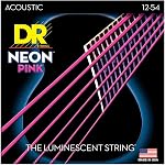 Strings DR Strings NEON Pink, Guitar, 12-54, Pink