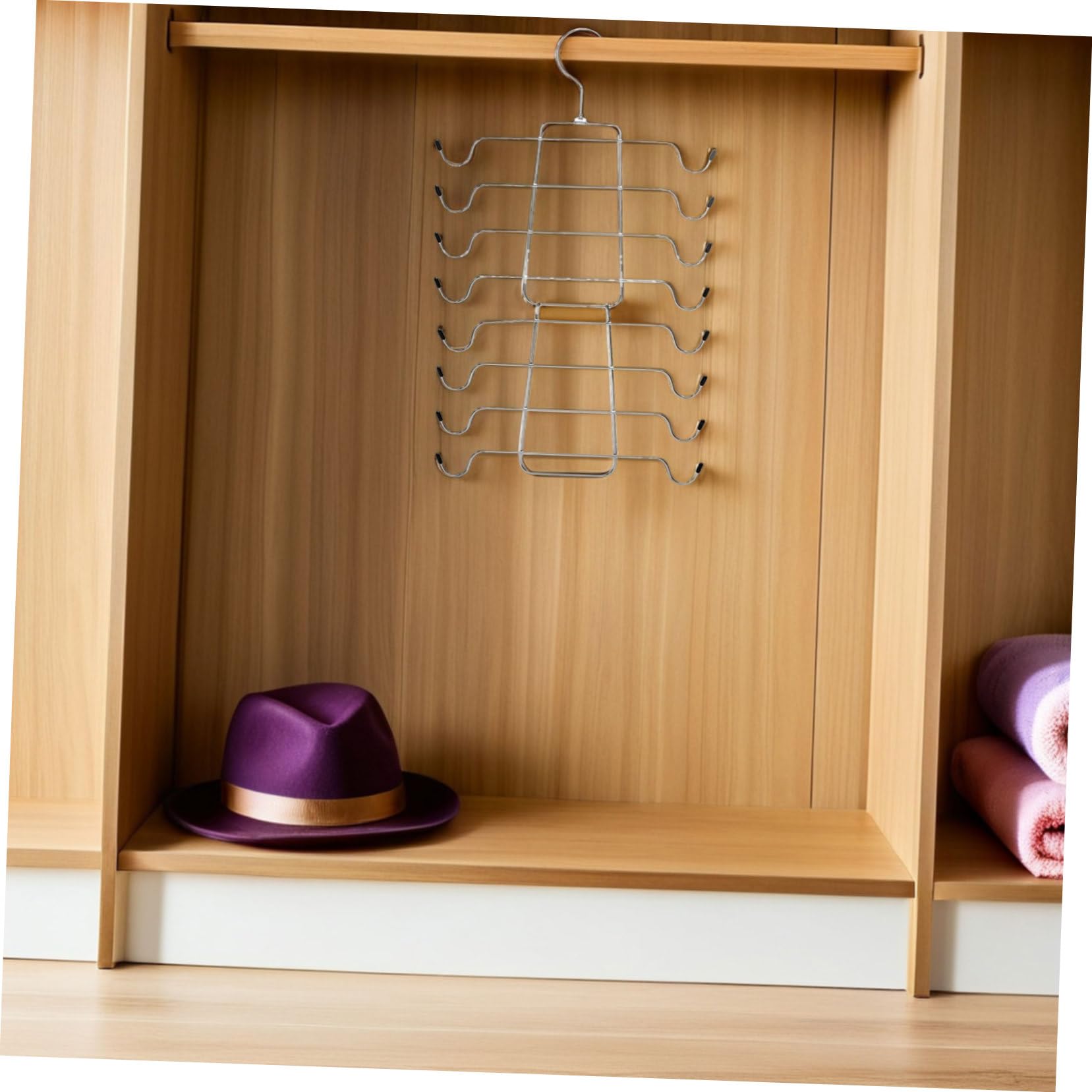 VICASKY 4stücke Kleiderbügel für BHS und Dessous Strapazierfähigem Metall Platzsparende Aufbewahrungsorganizer für Kleiderschrank mit Drehbarem Haken für BHS Hosen und Mehr