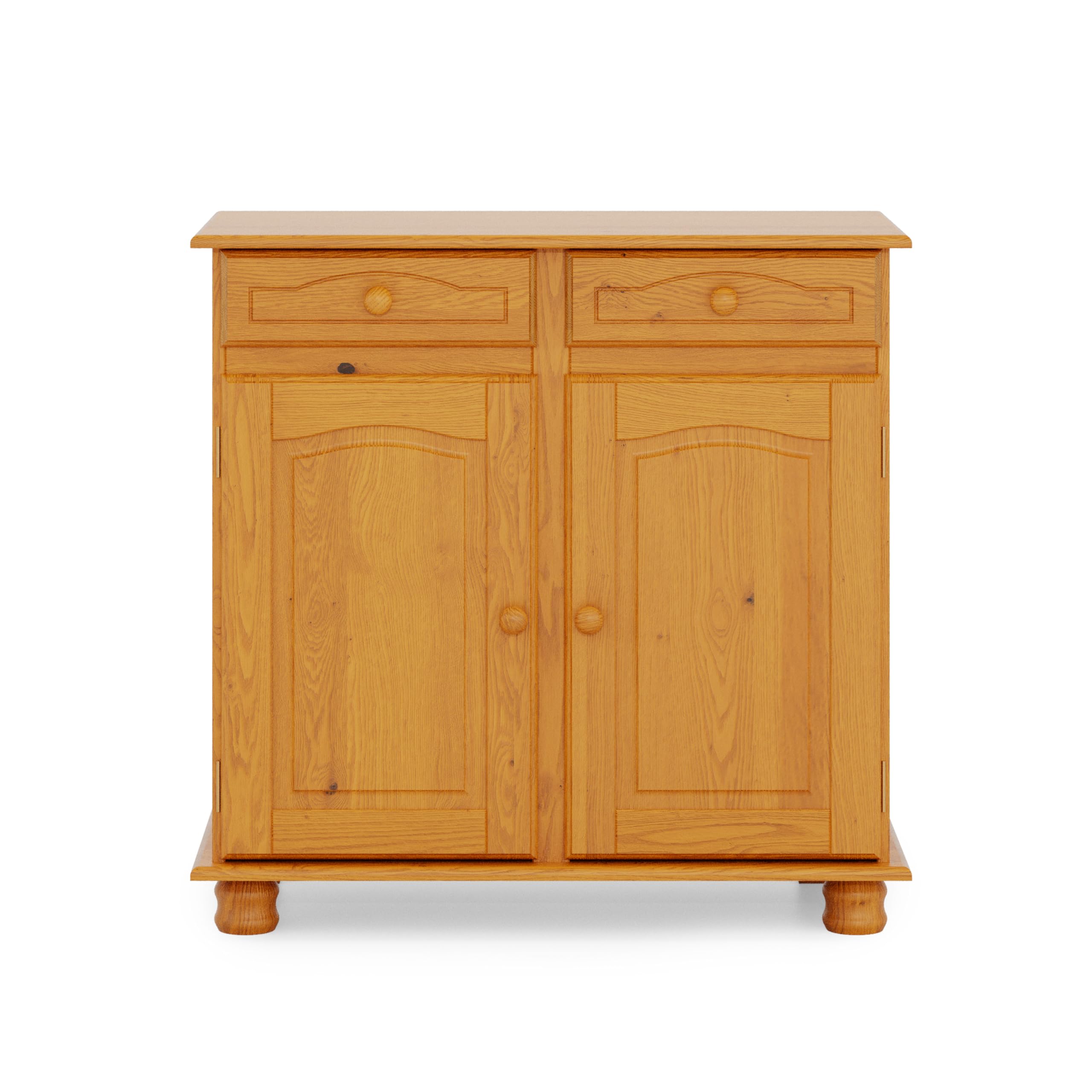 Aparador Alacena de Pino Macizo – Serie Canet, Mueble Auxiliar de Almacenaje para Cocina, Comedor o Salón, 86x42x88 Miel
