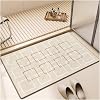 Door Mats Bathroom Non-slip Floor Mat Diatom Mud Absorbent Household Toilet Door Quick Drying Foot Home Remodeling(Ruowu,40x60cm15.7x23.6in)