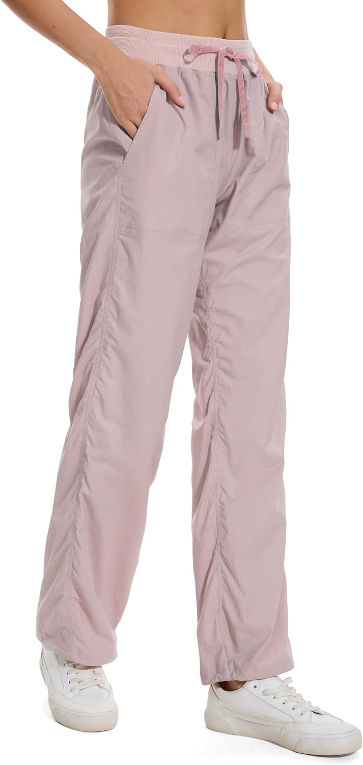 SEVEGO Women's 30"/32"/34"/36" Tall Inseam Lightweight Dance Studio Pants Ruched Workout Athletic Casual Pants - Image 5