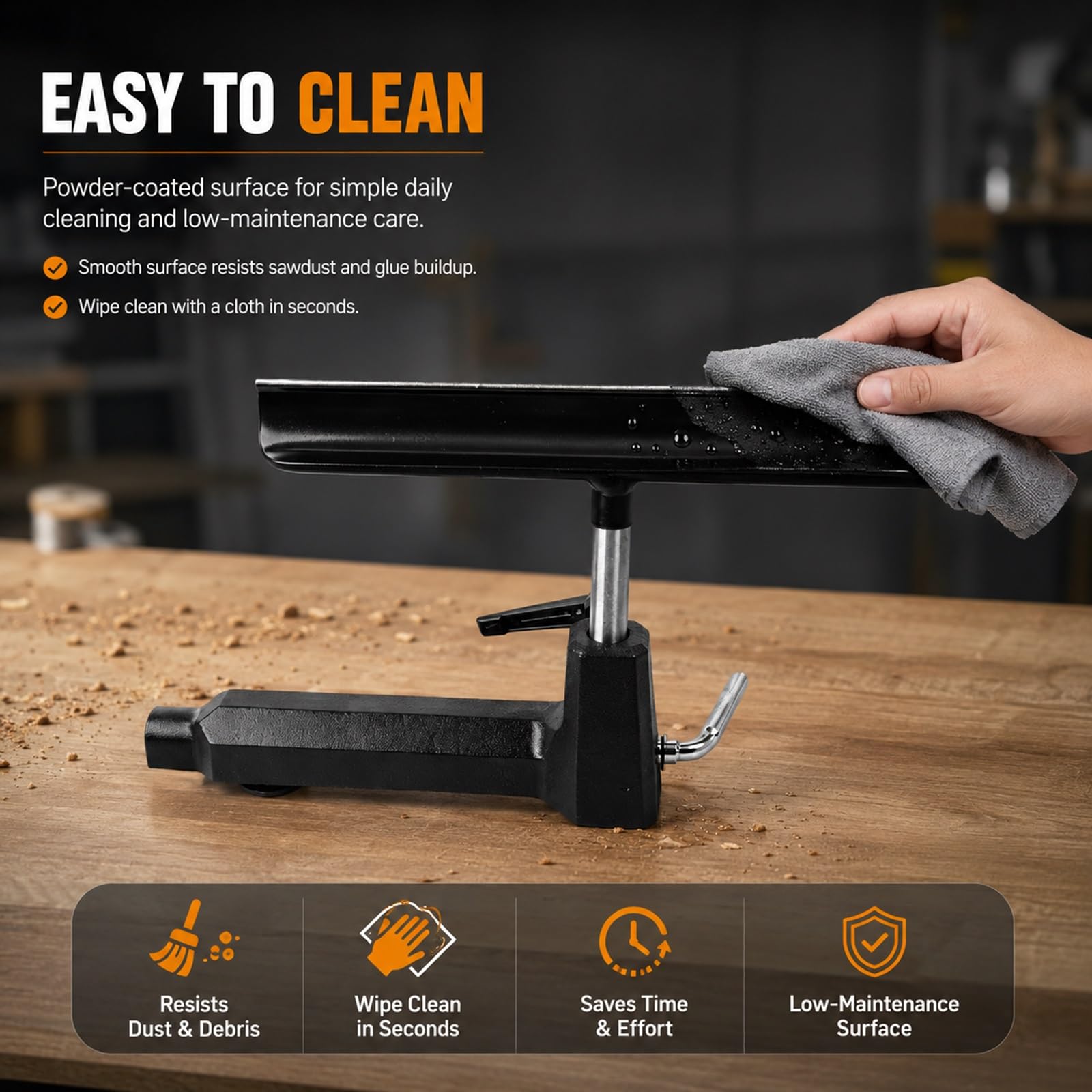 Stojak na narzędzia tokarskie do drewna 12" ze stali nierdzewnej 304 z żeliwną podstawą 250 mm, kolumna 5/8" wysokość 3,26", do tokarki DIY wysokość środka 80-160 mm, obróbka nóg stołu, koralików