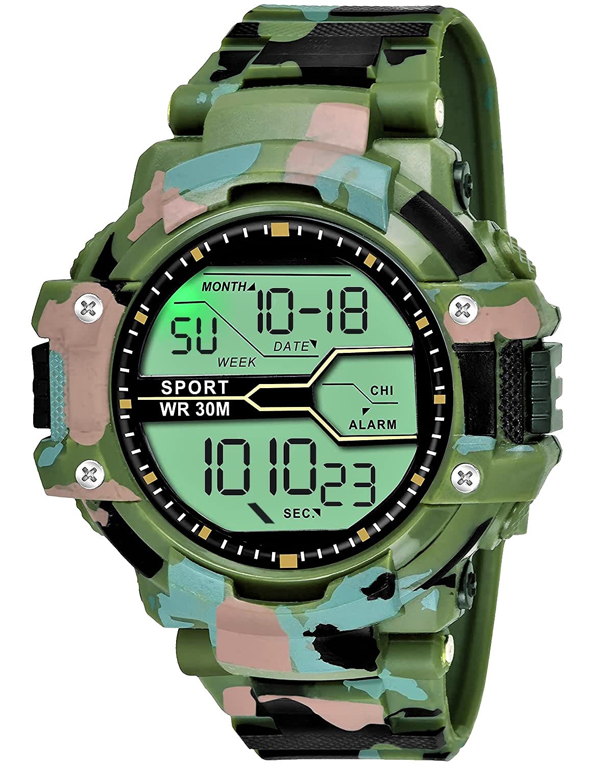 REDUX Digital-110-Green Army Watch for Mens & Womens (B099X8BJX3) Amazon Price History, Amazon Price Tracker