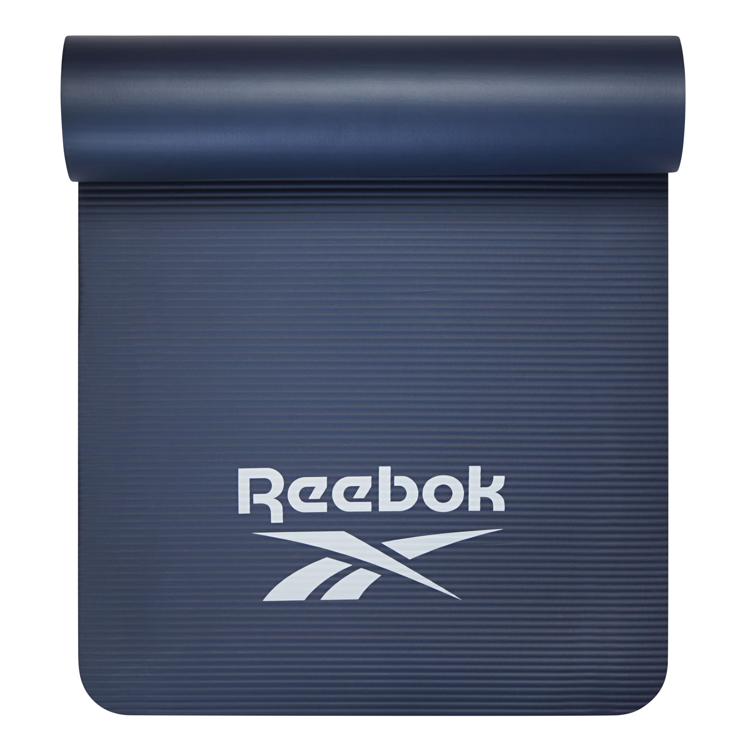 Reebok Pro 10mm Extra-Thick Yoga Mat, 72" x 24" with Easy Carry Strap, Large Non-Slip Exercise Mat with Ridged Base for Home Workout, Pilates, Floor Exercises & Outdoor Training