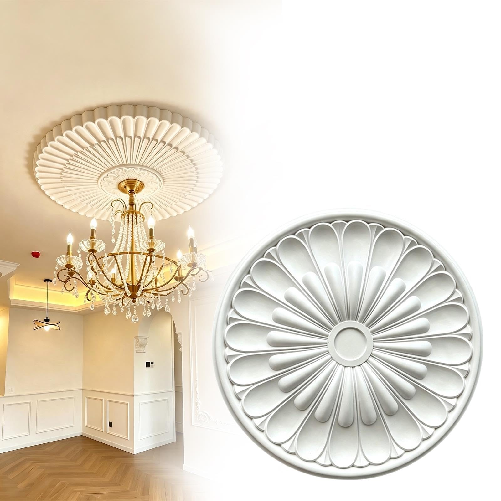 Rosone da soffitto, base decorativa per ventilatore a soffitto