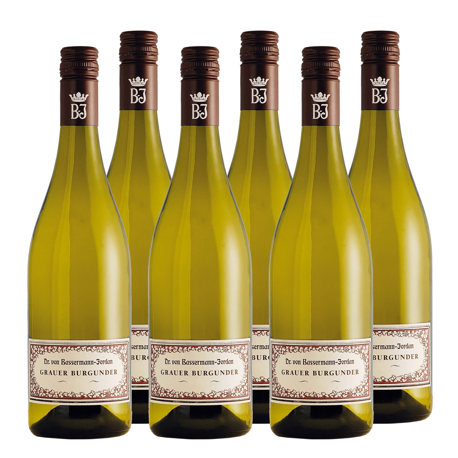 Bassermann Grauer Burgunder trocken QbA Weißwein Pfalz trocken (6 x 0.75l)