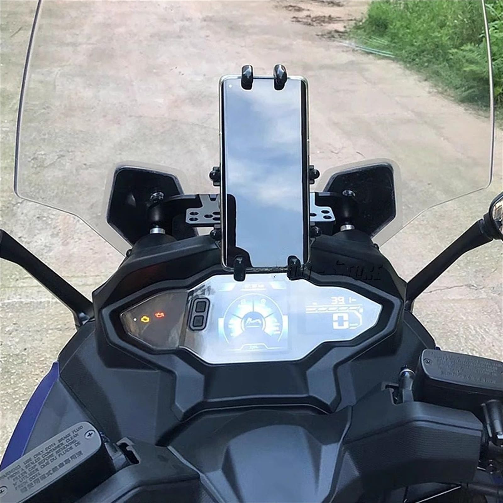 MKBHD For SYM MAXSYM TL 500 TL500 nuevos Accesorios de Motocicleta Soporte de teléfono Negro Kit de Soporte de navegación con Montaje GPS(Gray)