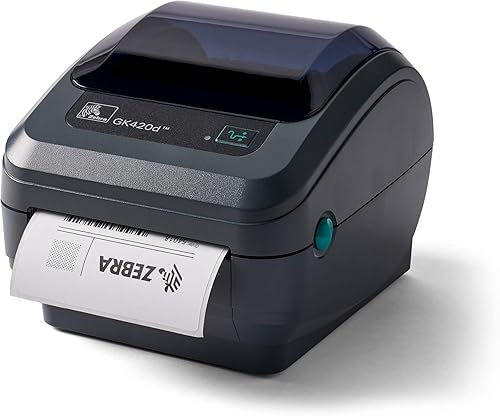 Impresora térmica Zebra GK420d Direct Thermal Desktop Printer para un ancho de 10cm con puerto conexión de serie USB y paralelo modelo