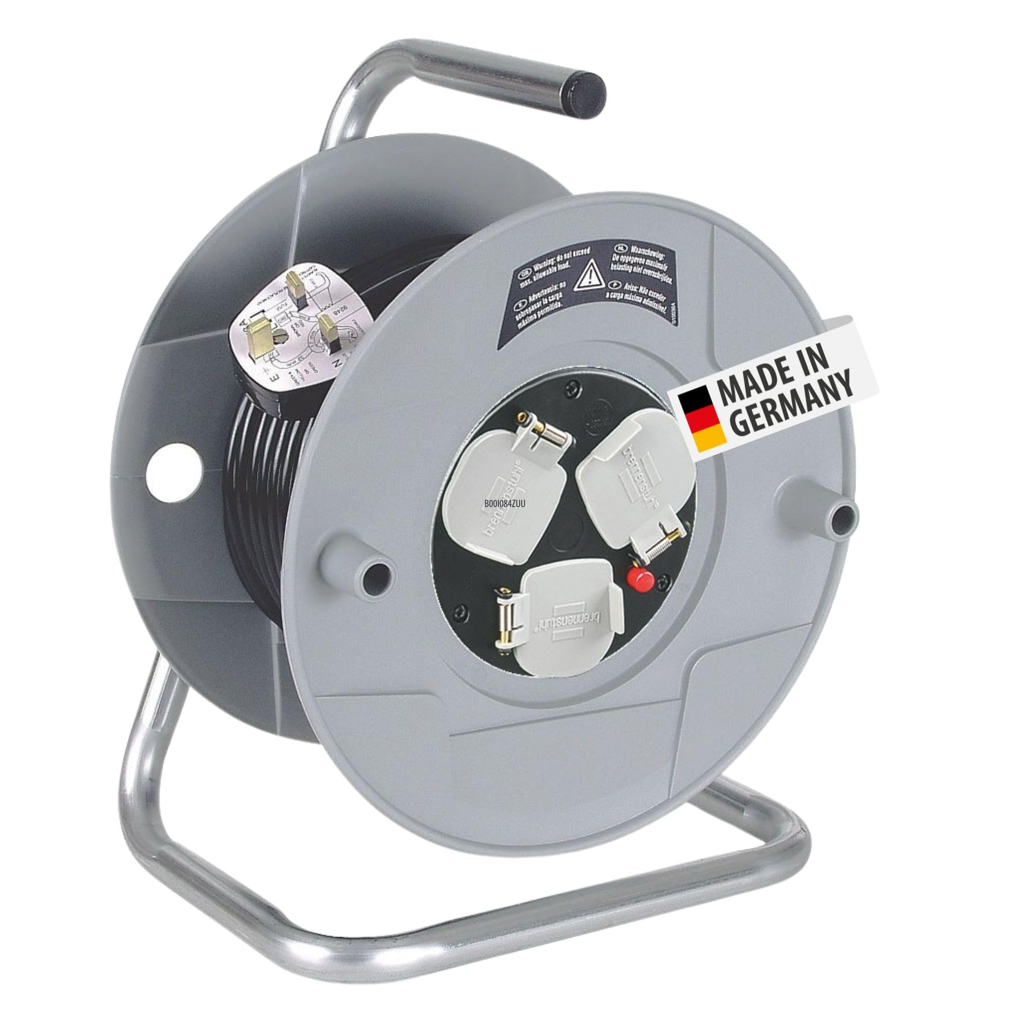 Brennenstuhl Vario Line 3-Way Extension Reel 10m (Made In