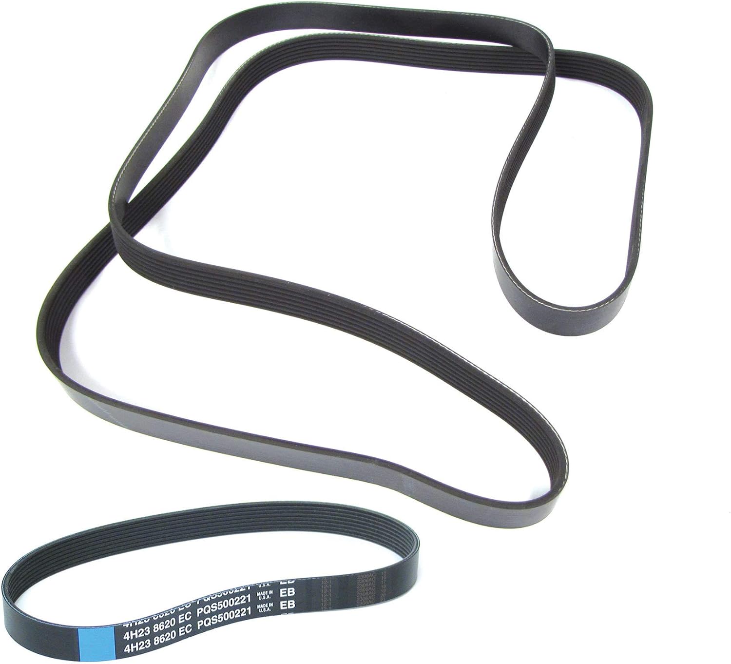 Atlantic British Ltd. Belt Kit: Includes Primary Drive Belt & Secondary Drive Belt PQR500320 PQS500221 for Range Rover Full Size (2006-2009)