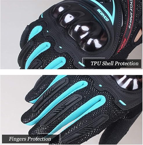 Miniatura 6 de Scoyco - Guantes de motocicleta para mujer con pantalla táctil, acolchados, transpirables, antideslizantes para MBXMTBATV, guantes de deporte para