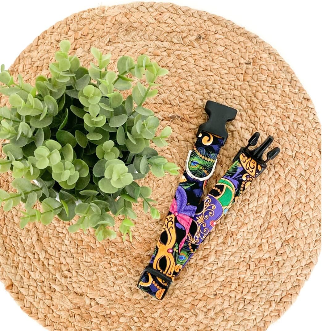 Mardi Gras Dog Collar (Medium)