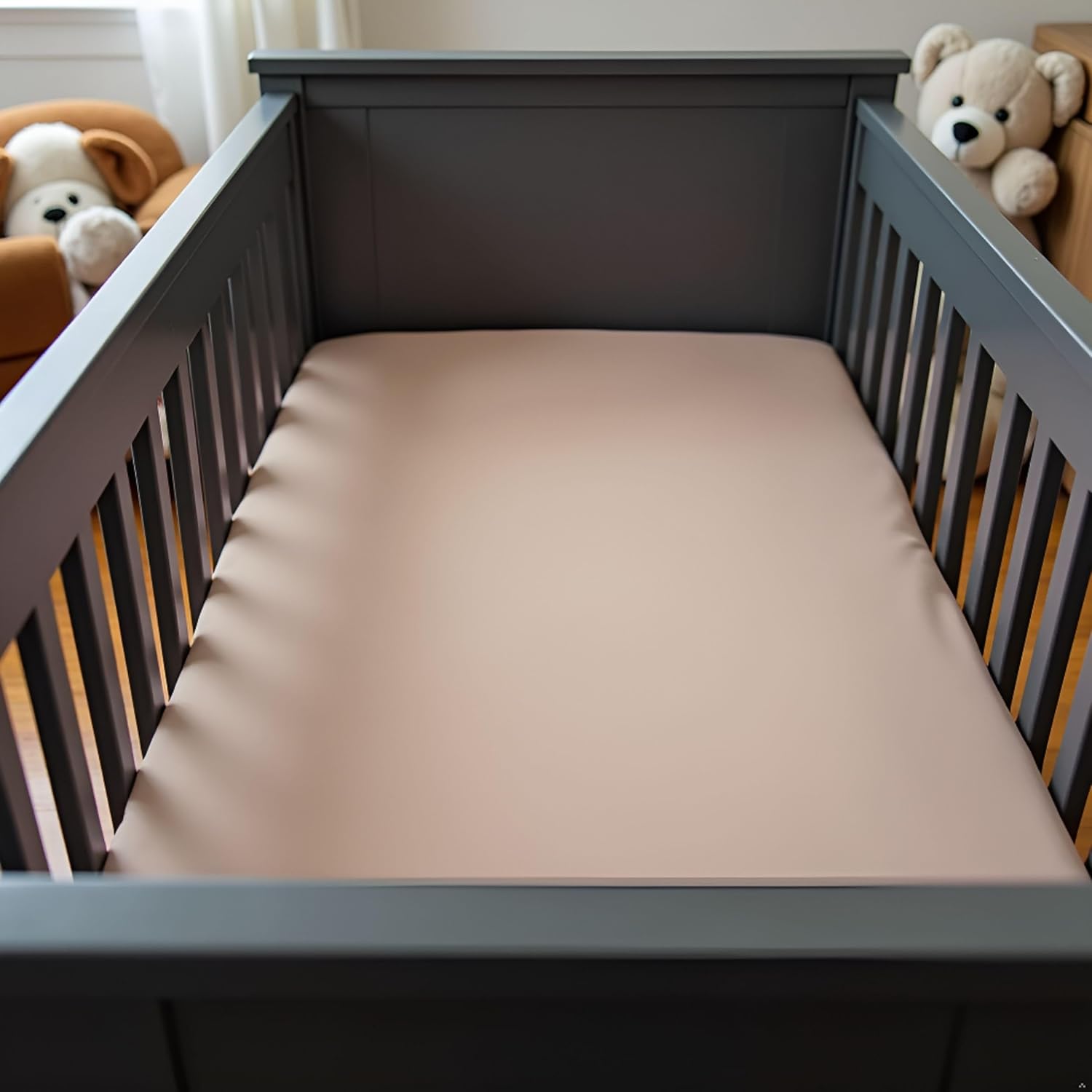Stretchy Viscose from Bamboo Crib Sheet – Super Soft, Fitted & Breathable, Safe for Sensitive Baby Skin (Canyon Dusk, 52" x 28")