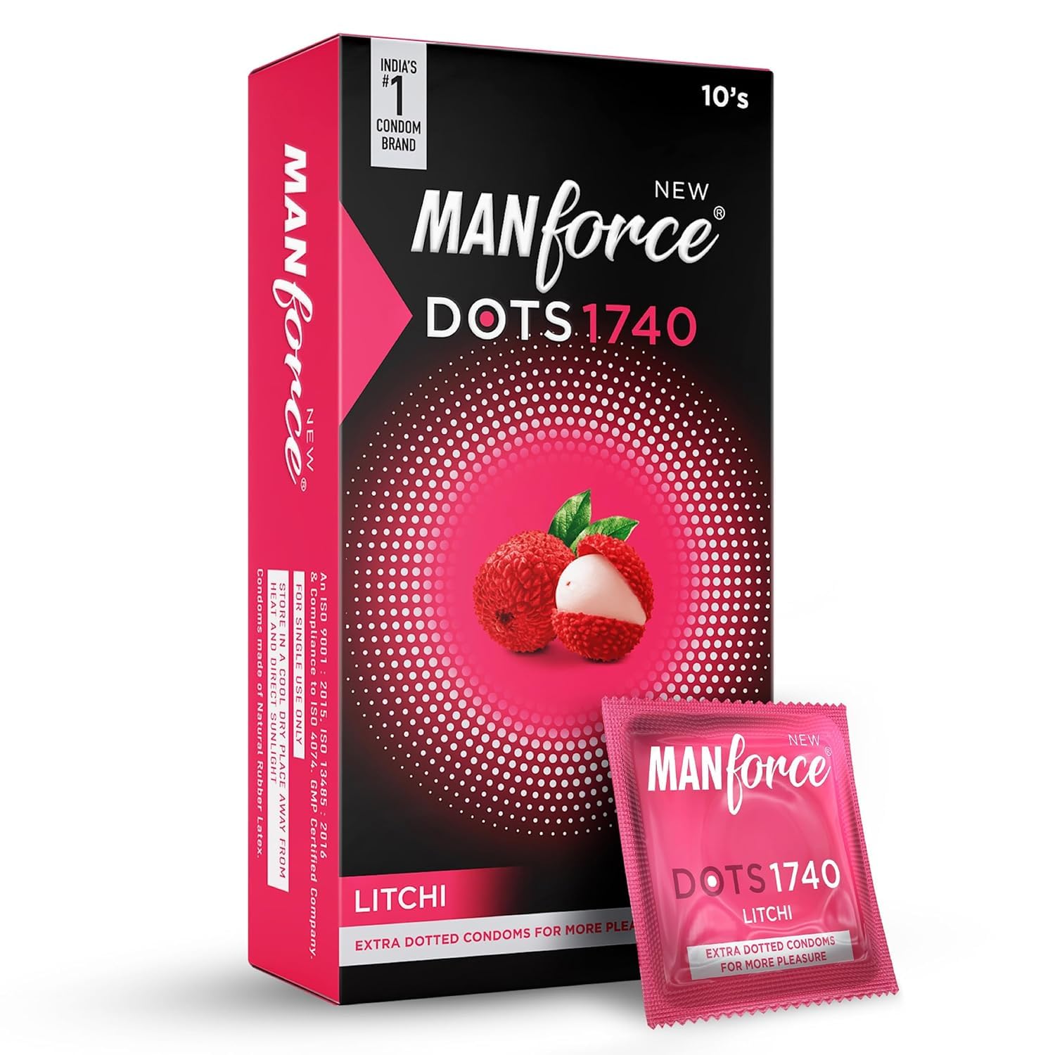 Manforce - Pack of 10 Condoms (Litchi)-image-27