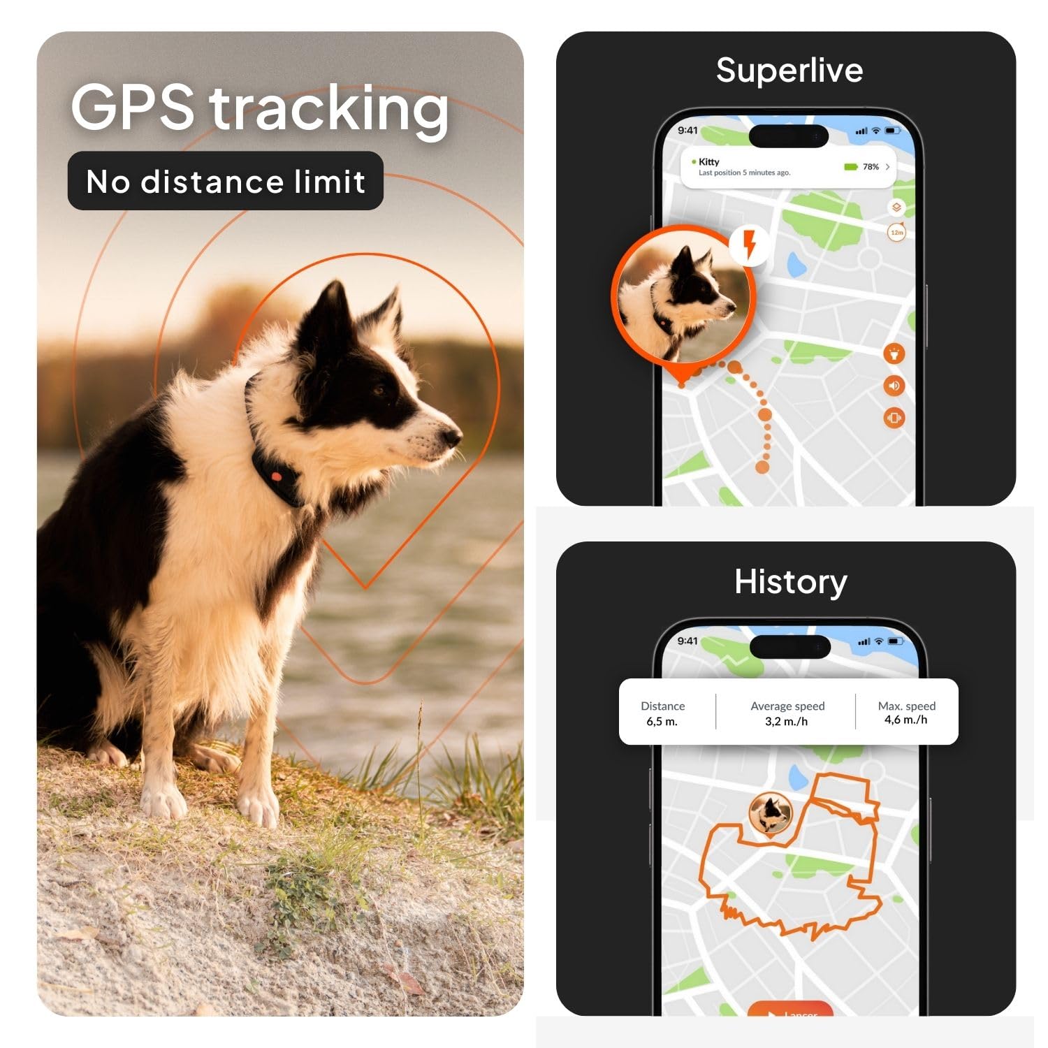 Weenect Dog XT - NEW GPS Collar for Dogs | XL Antenna | Waterproof | Ultra-Durable Integrated Julius-K9 Collar | Subscription Required - image 3