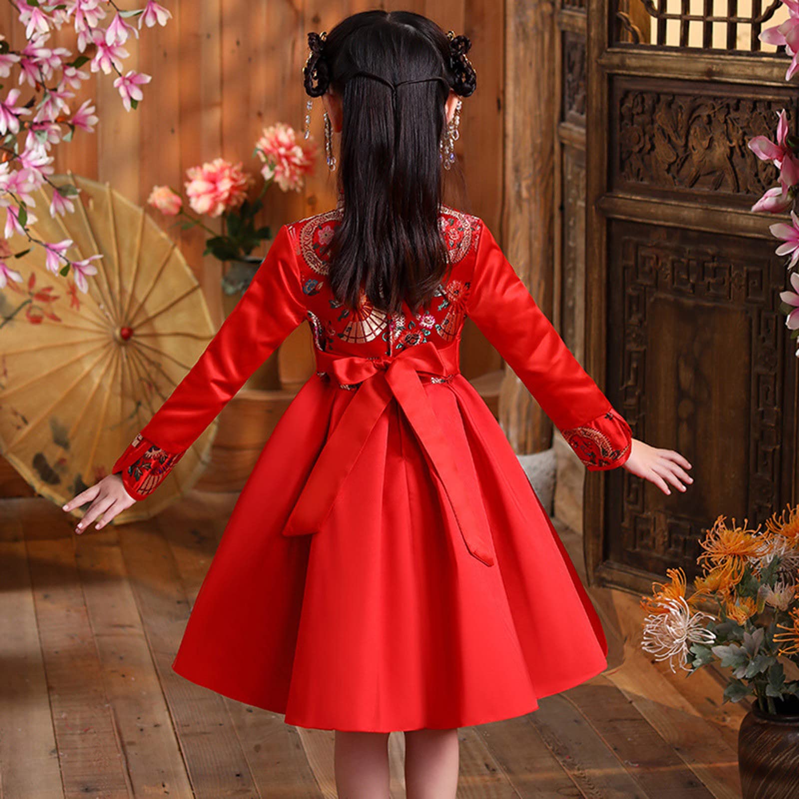Robe de princesse Lune chinoise pour tout-petit - Robe et jupe pour bébé et enfant