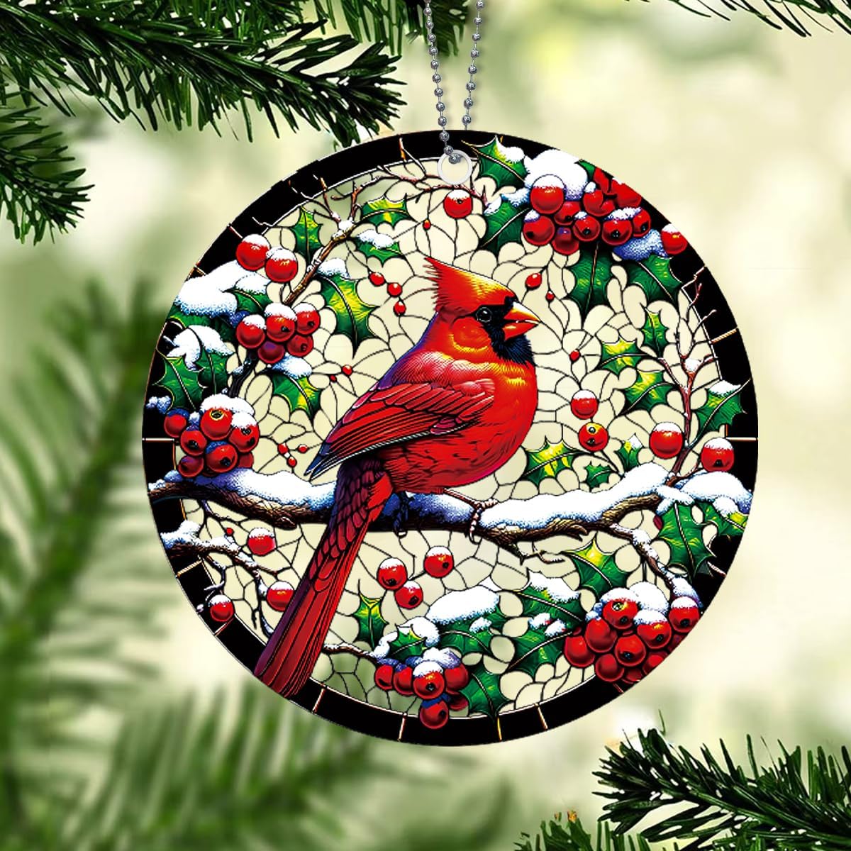 Cardinal Christmas Ornaments, Red Cardinals for Christmas Tree, Beautiful Classy Nature Birds Cardinals Decor, Cardinal Gifts for Women - Image 2