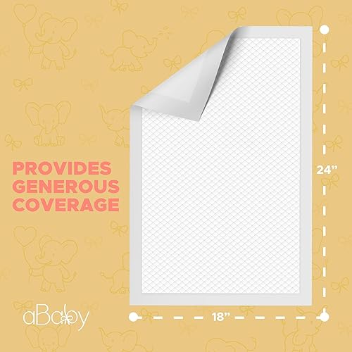 Miniatura 3 de Cambiadores desechables para bebé (paquete de 50) cambiador de bebé súper suave y ultra absorbente, cambiador de pañales a prueba de fugas para