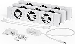 SpeedComfort Heizkörper Ventilator 3er Set – 3 Stück Heizkörperventilatoren - energieeffizienter Heizungsventilator - Bis zu 22% Energieeinsparung - Geräuscharm