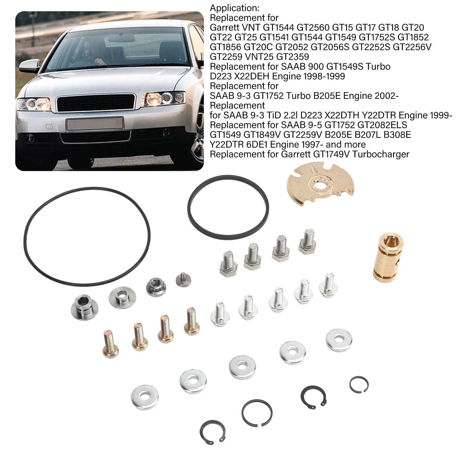 Turbo Rebuild Set, Turbo Turbocharger Repair Kit De Reconstrucción Para Garrett VNT GT15/GT17/GT18/GT20 - View #5
